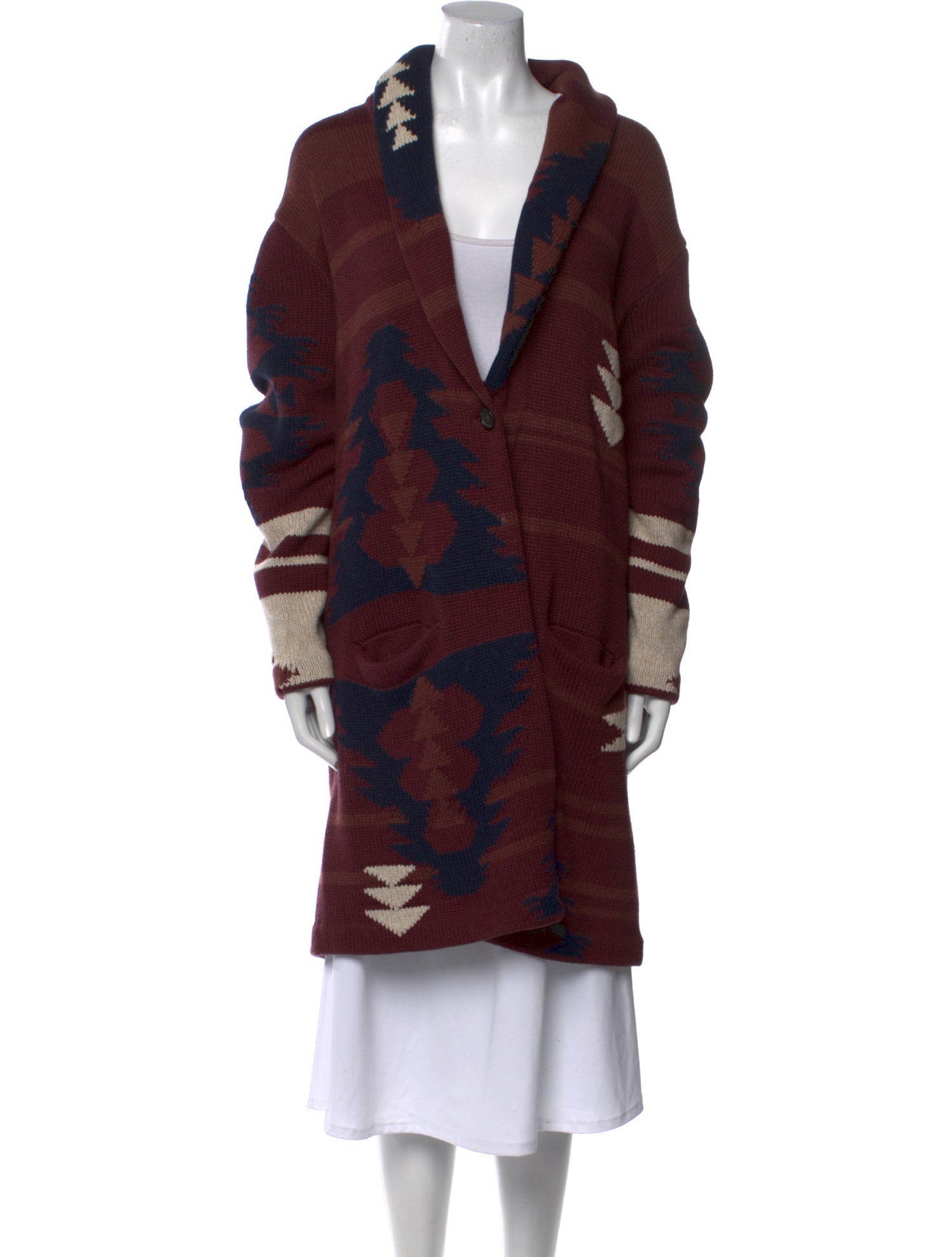 Pendleton Printed V-Neck Sweater