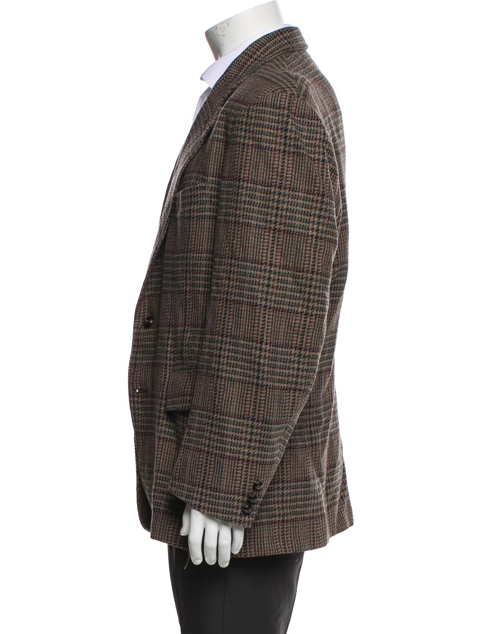 Pendleton Virgin Wool Houndstooth Print Blazer