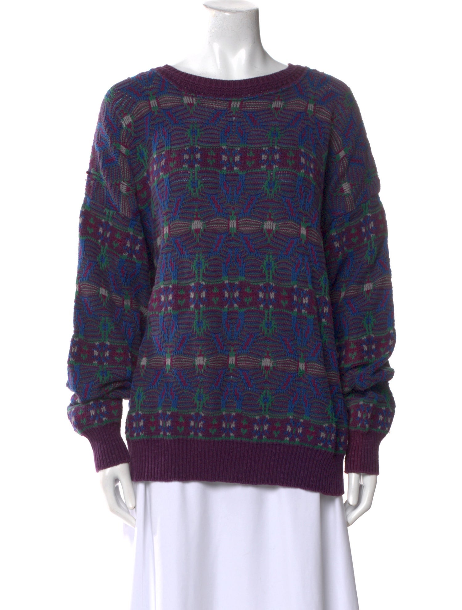 Pendleton Printed Scoop Neck Sweater