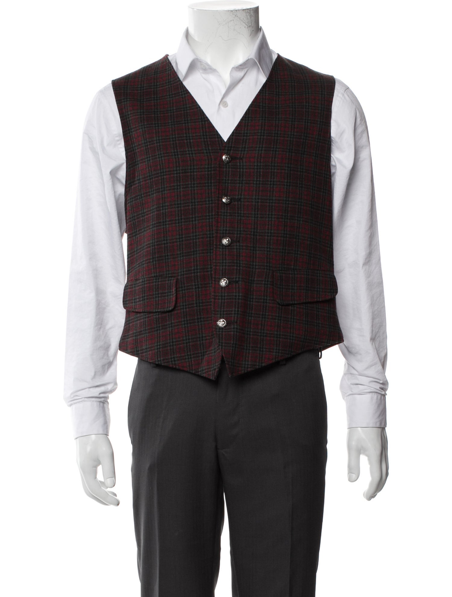 Pendleton Virgin Wool Plaid Print Vest