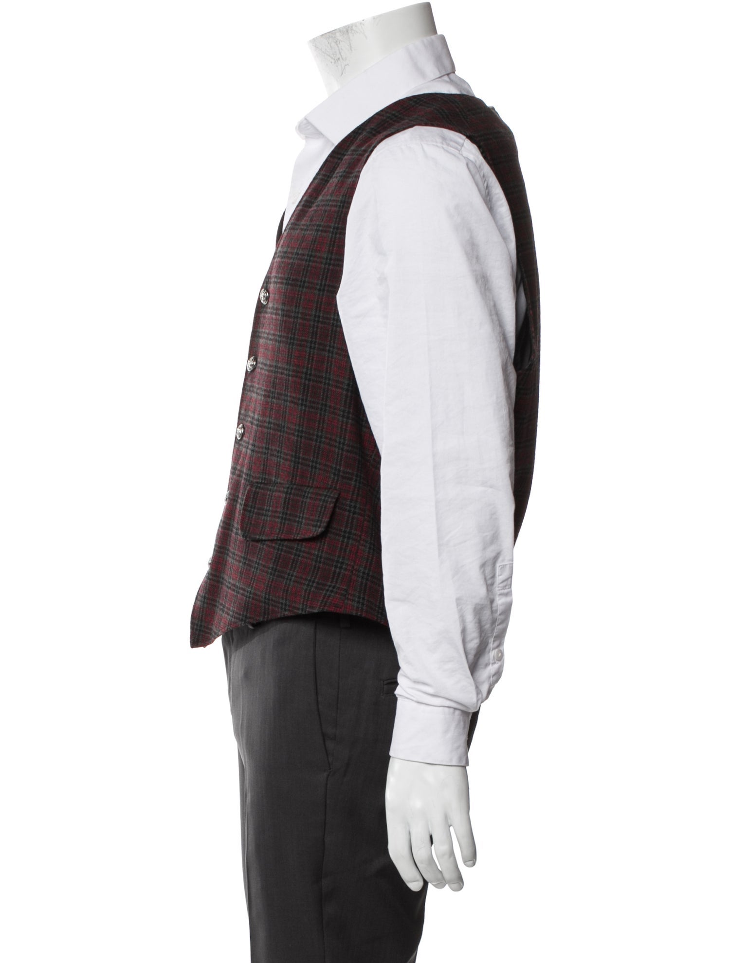 Pendleton Virgin Wool Plaid Print Vest