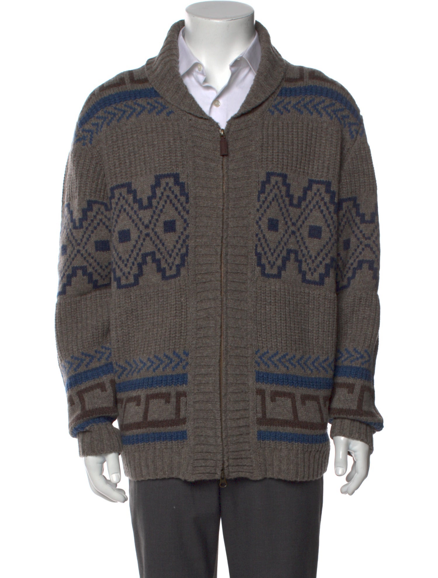 Pendleton Lambswool Printed Cardigan w/ Tags