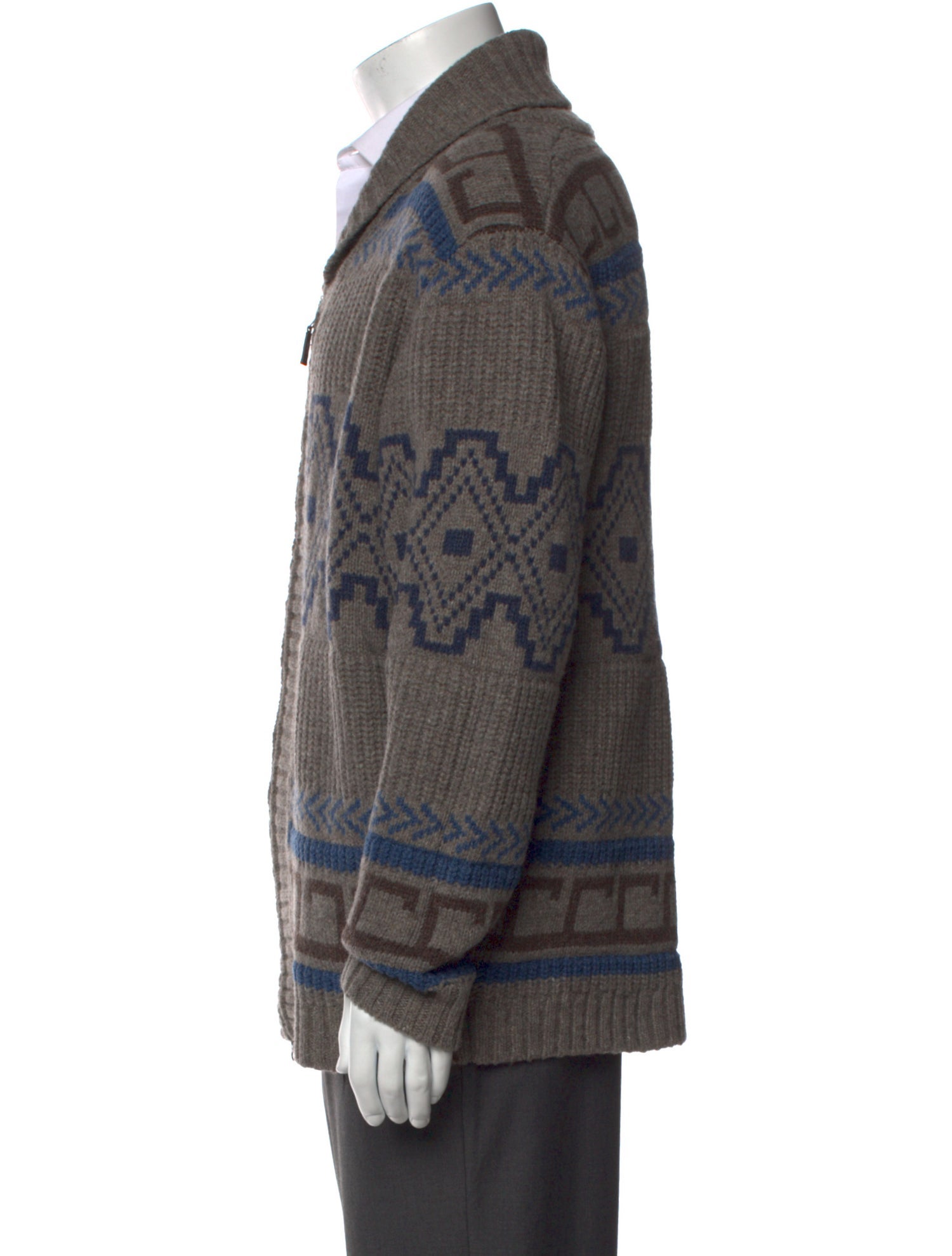 Pendleton Lambswool Printed Cardigan w/ Tags