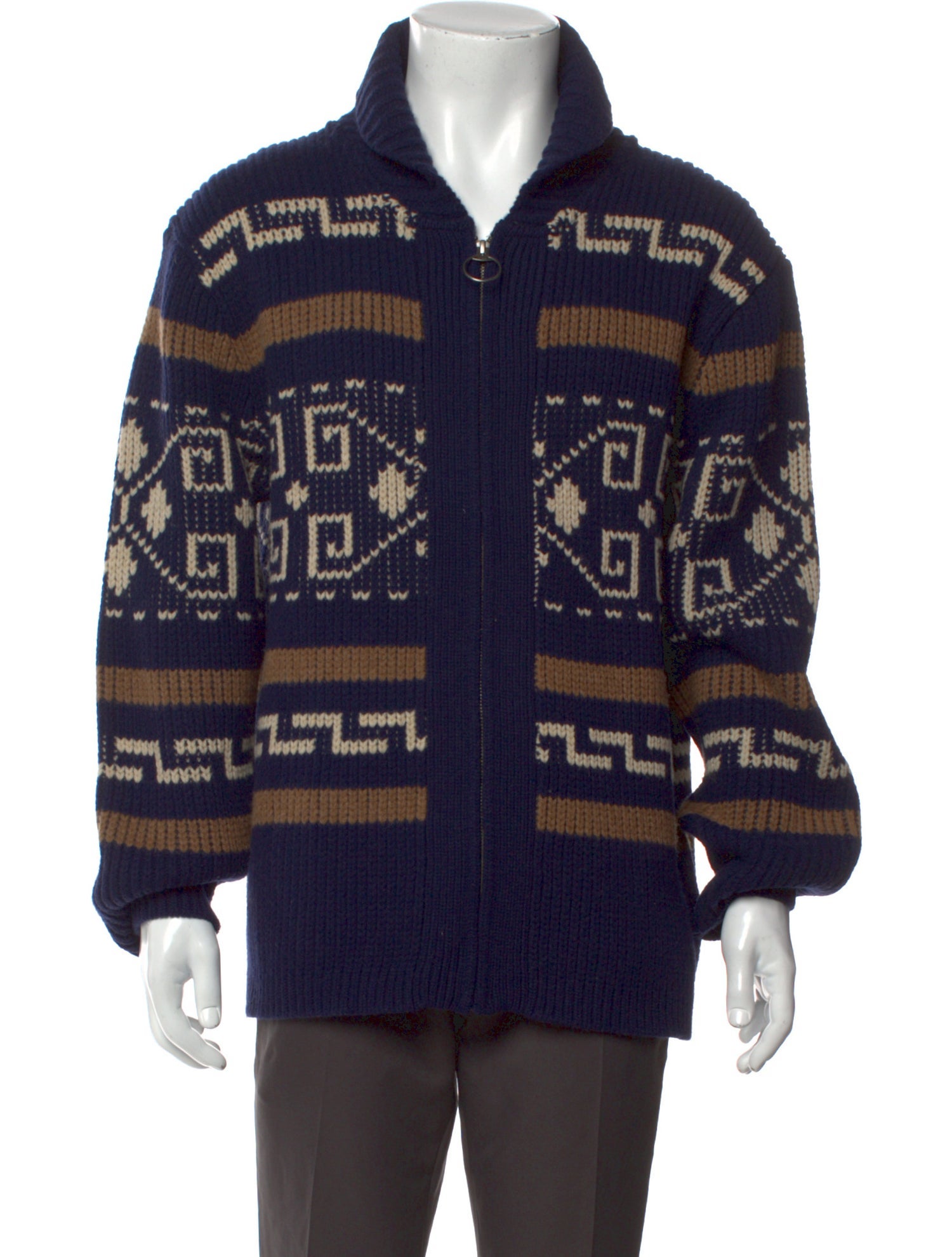 Pendleton Lambswool Printed Cardigan