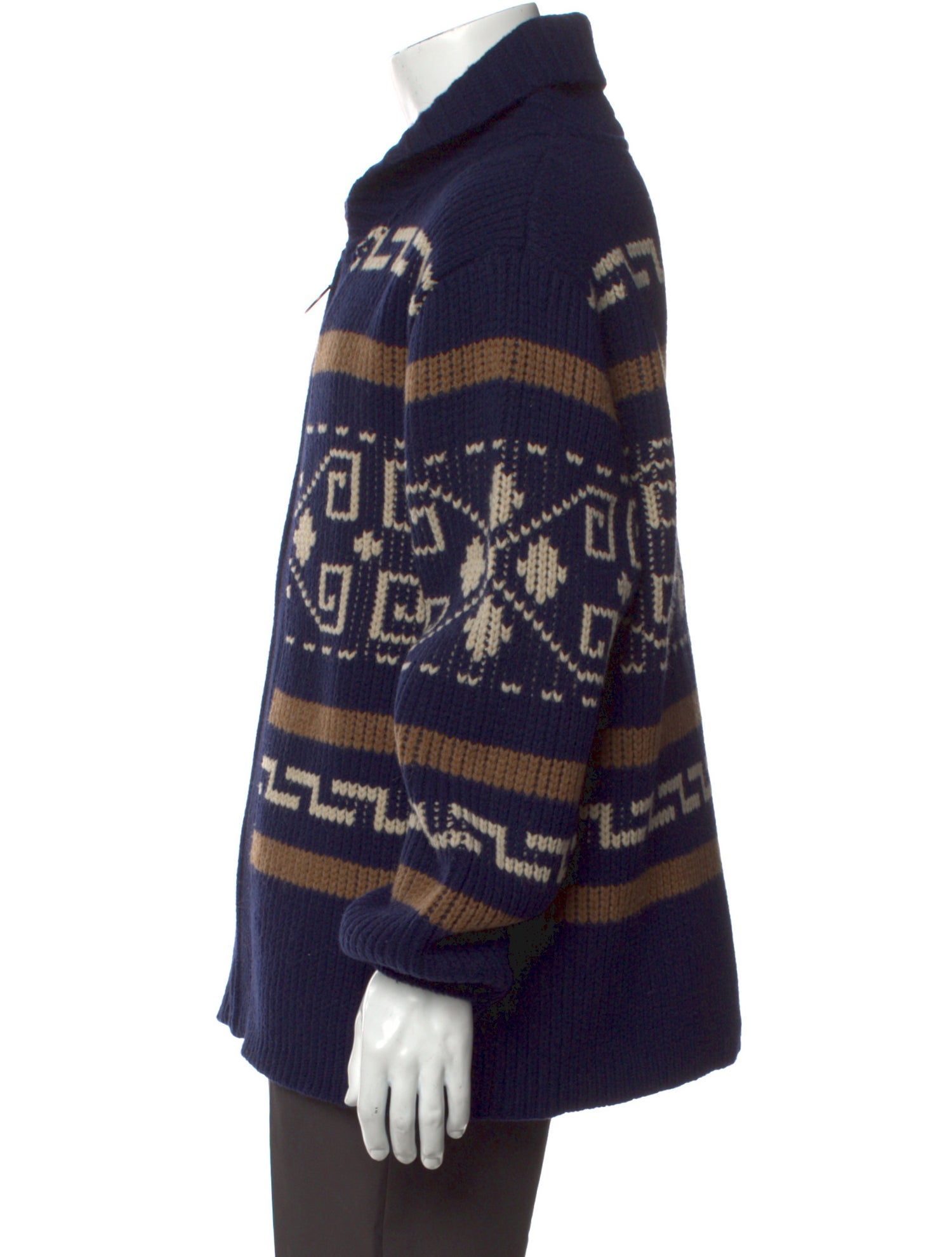 Pendleton Lambswool Printed Cardigan