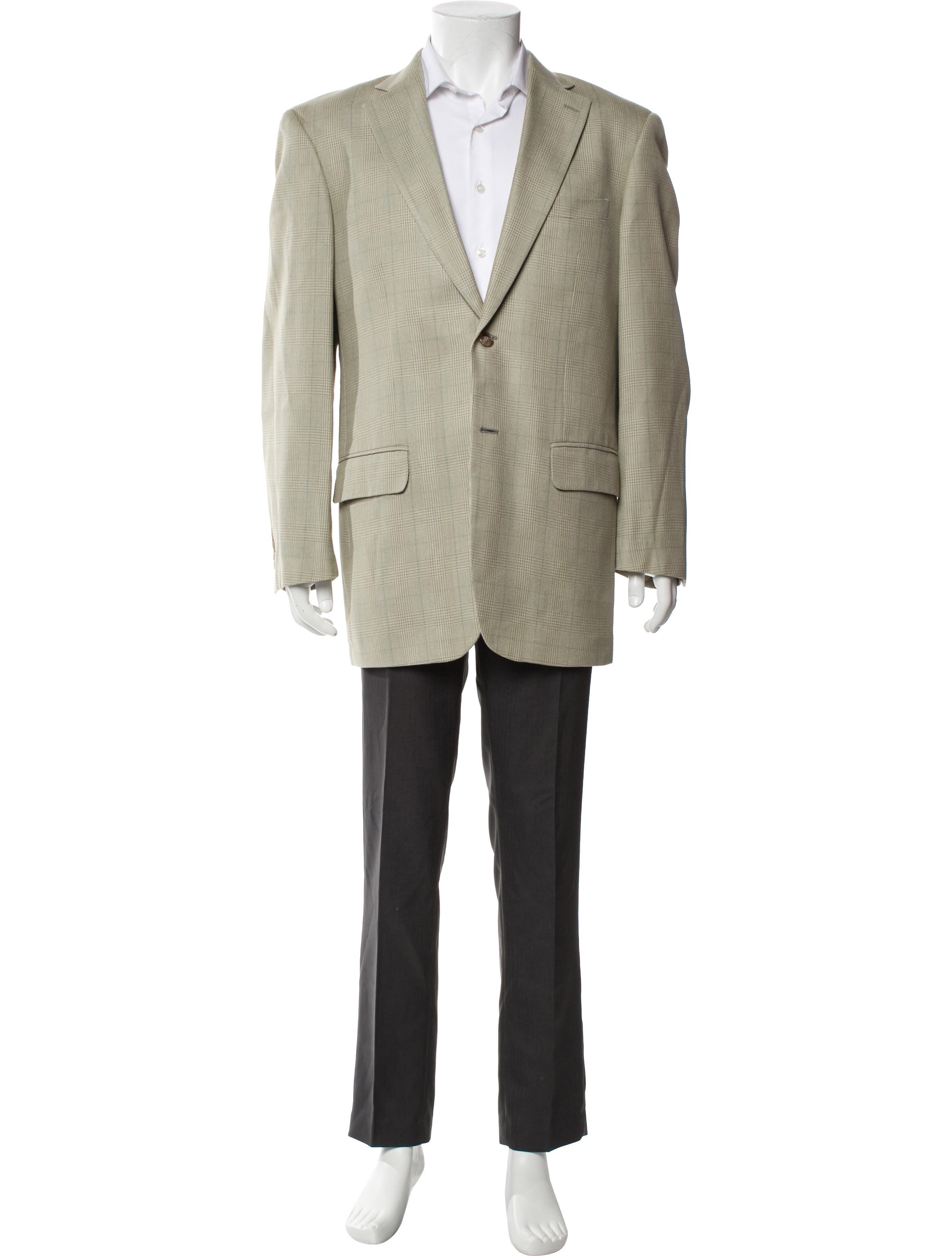 Pendleton Silk Houndstooth Print Blazer