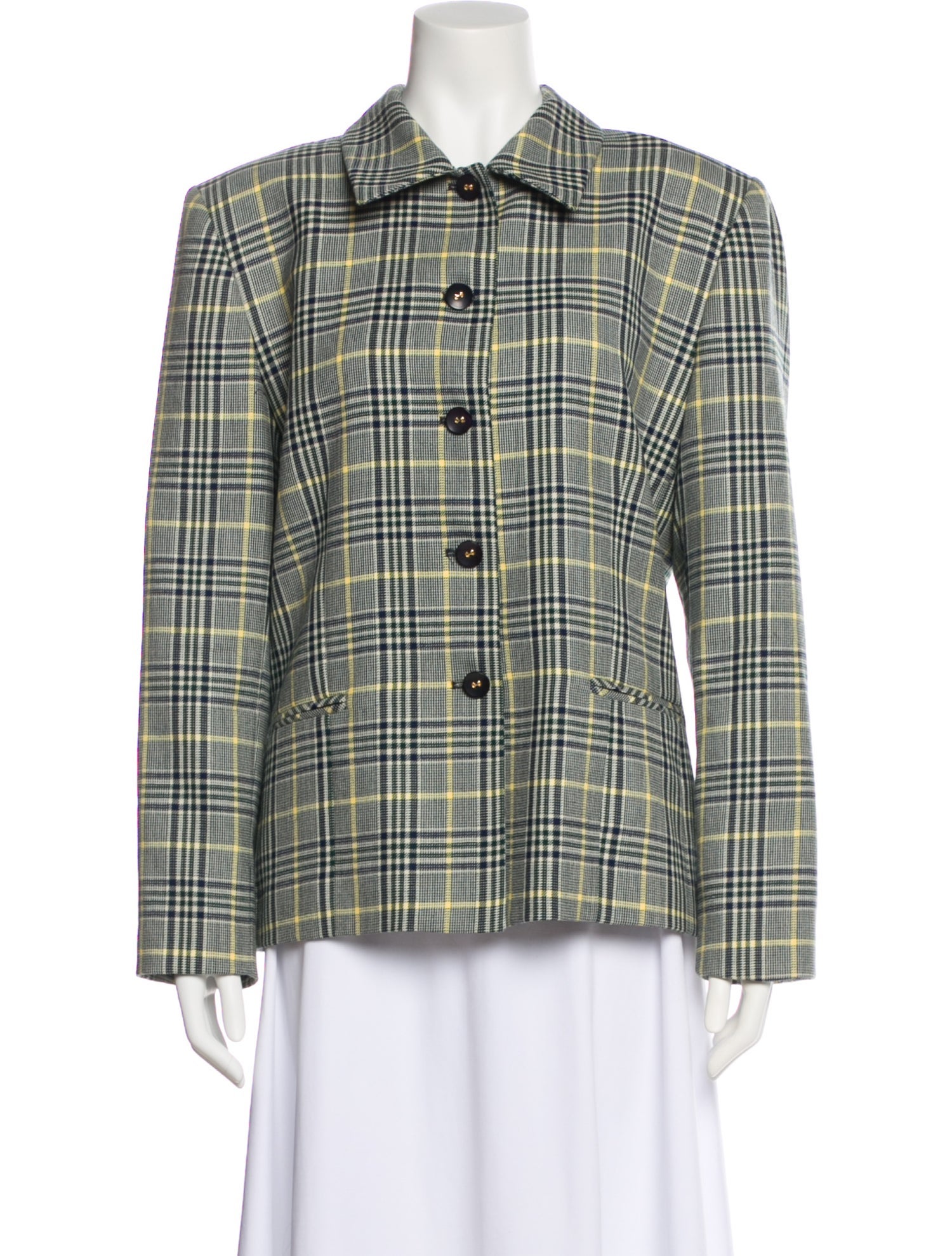 Pendleton Wool Plaid Print Jacket