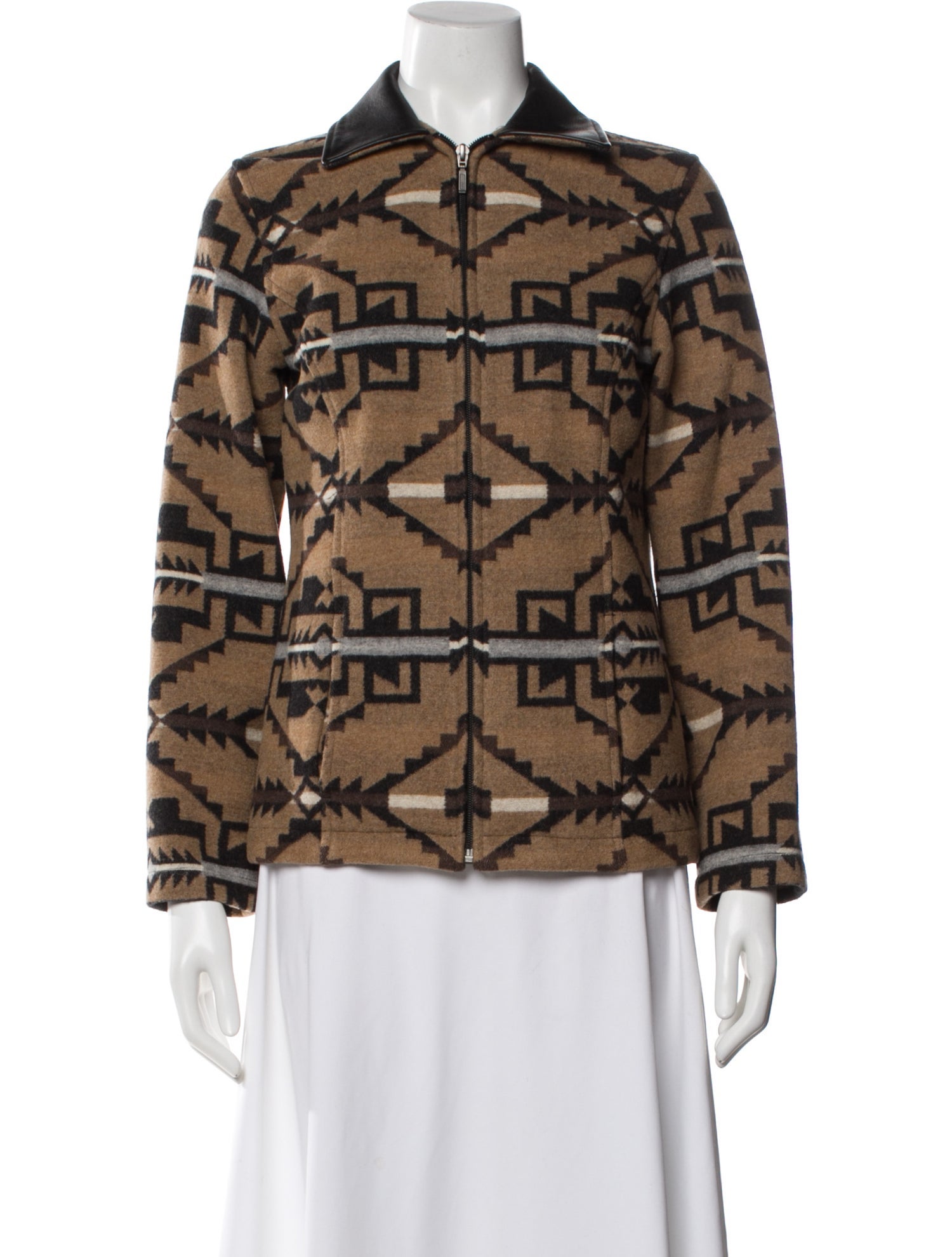 Pendleton Virgin Wool Printed Utility Jacket