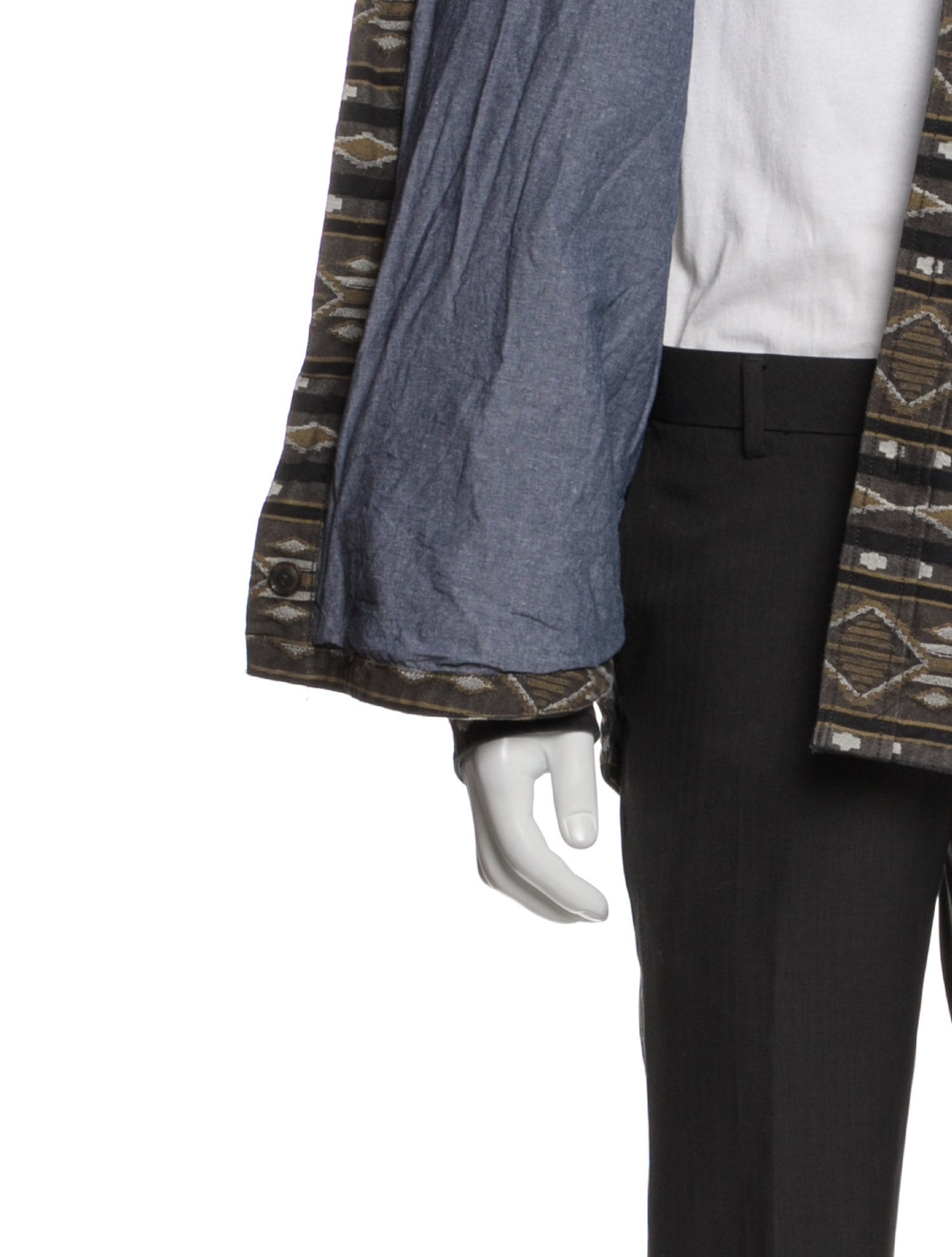 Tweed Pattern Puffer Coat