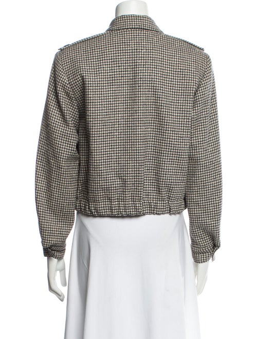 Pendleton Virgin Wool Houndstooth Print Evening Jacket