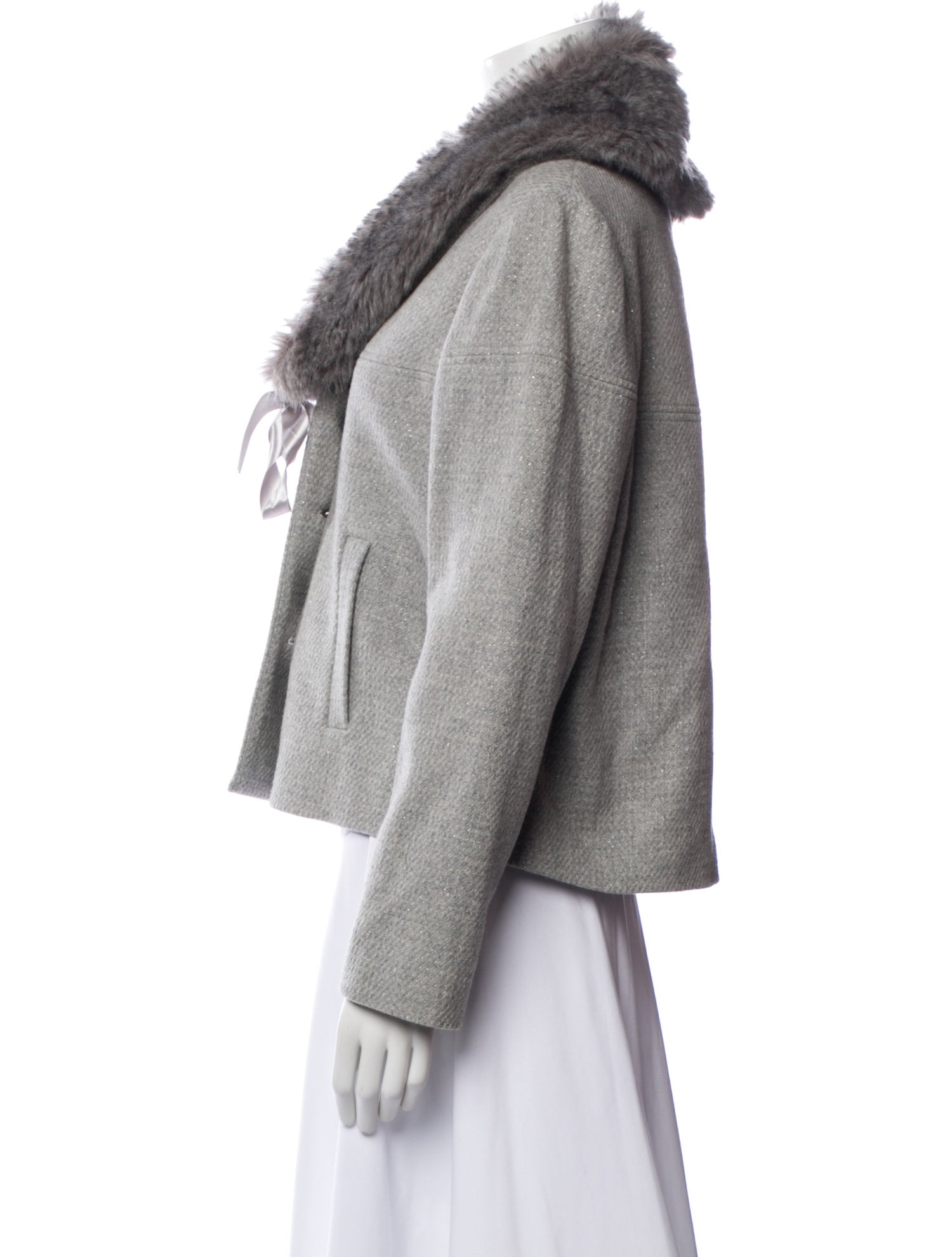 Pendleton Wool Faux Fur Jacket