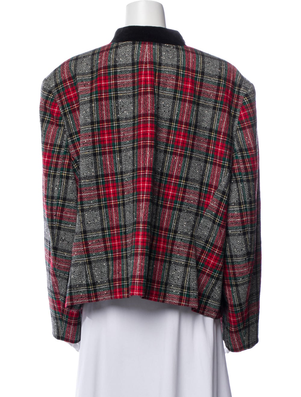 Pendleton Wool Plaid Print Evening Jacket - image 3