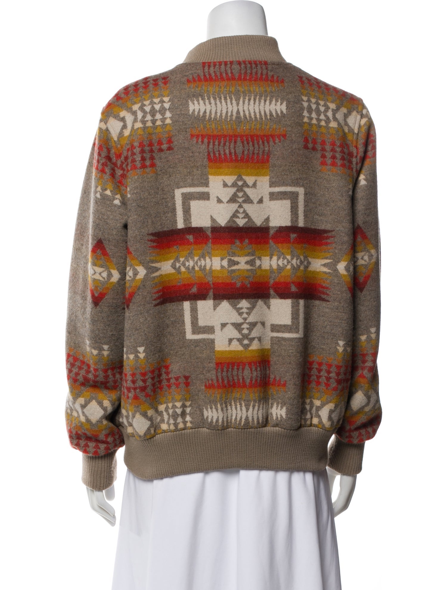 Virgin Wool Printed Jacket