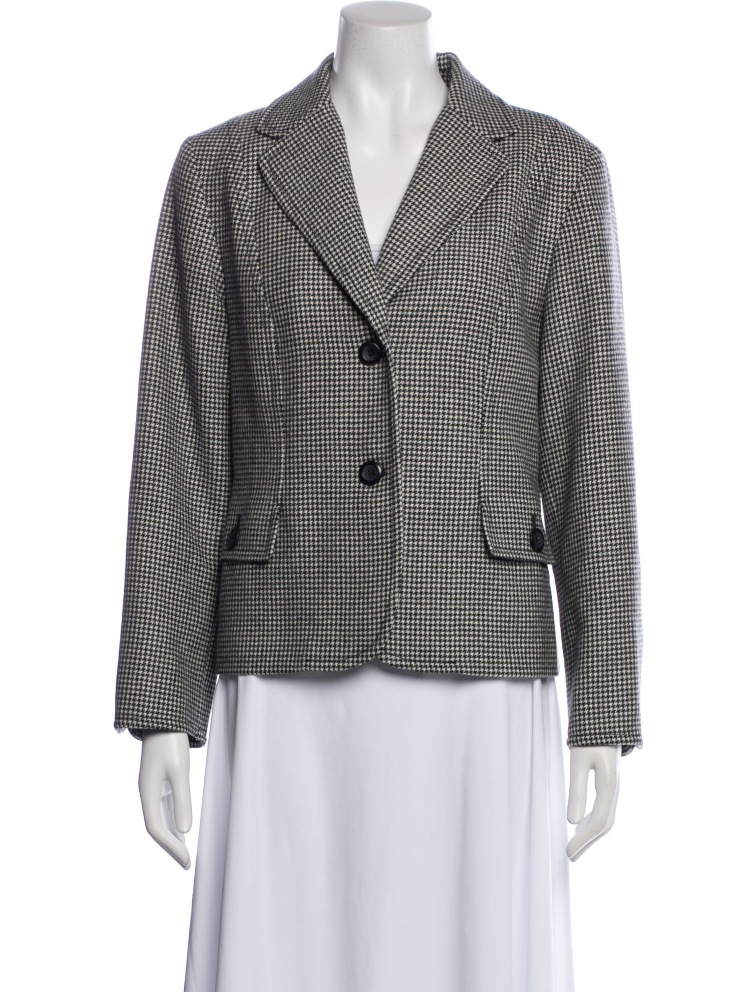 Pendleton Virgin Wool Houndstooth Print Blazer
