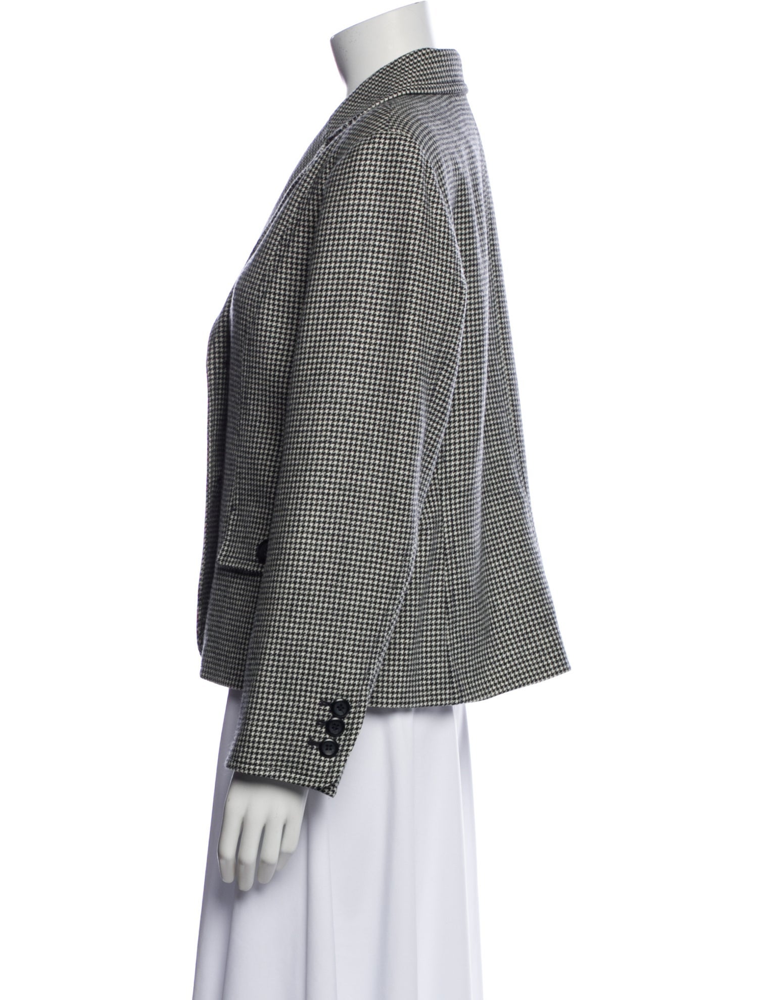 Pendleton Virgin Wool Houndstooth Print Blazer