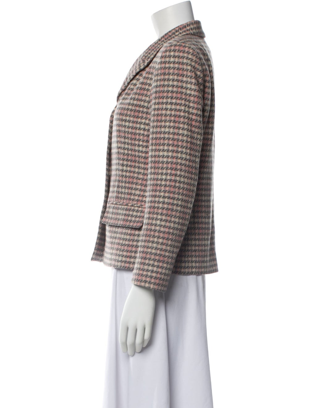Pendleton Wool Houndstooth Print Blazer - image 2