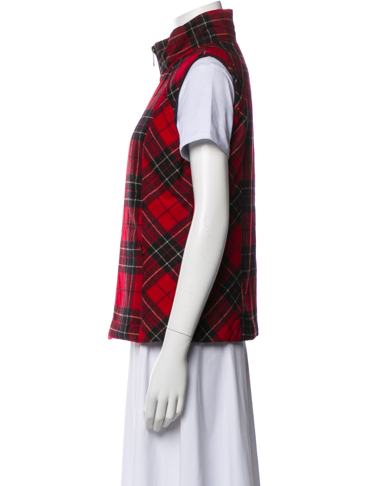Pendleton Virgin Wool Plaid Print Vest