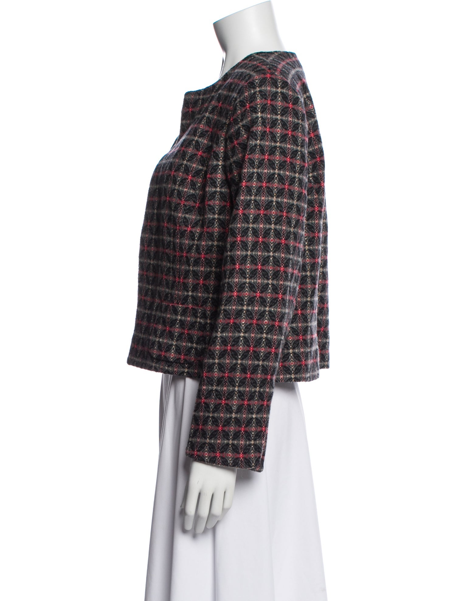 Pendleton Wool Plaid Print Evening Jacket