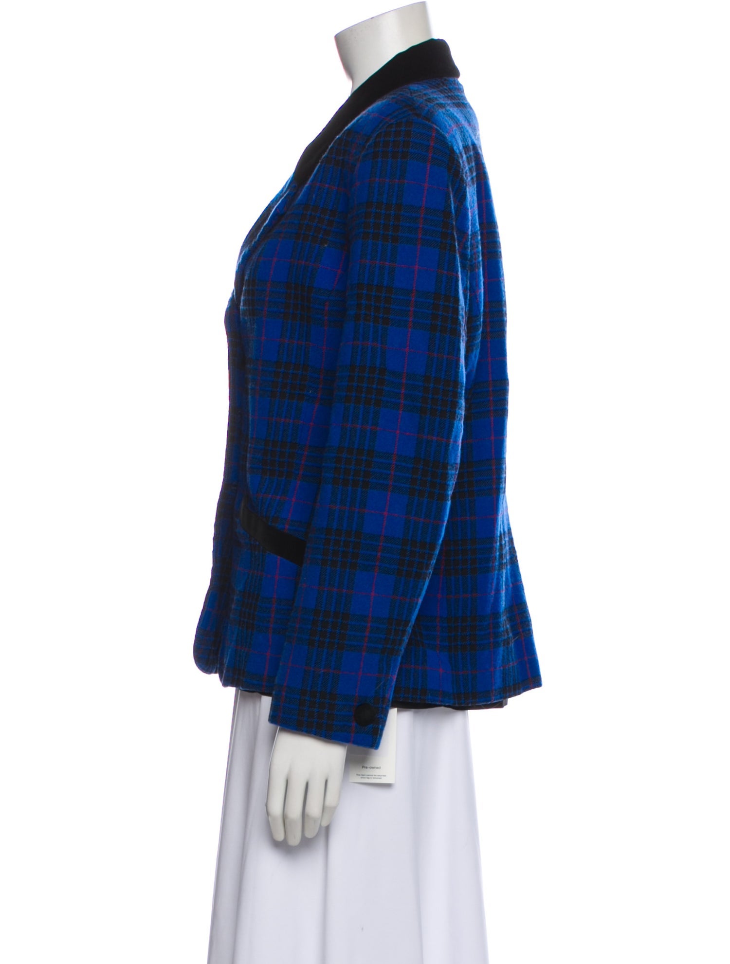 Pendleton Virgin Wool Plaid Print Blazer