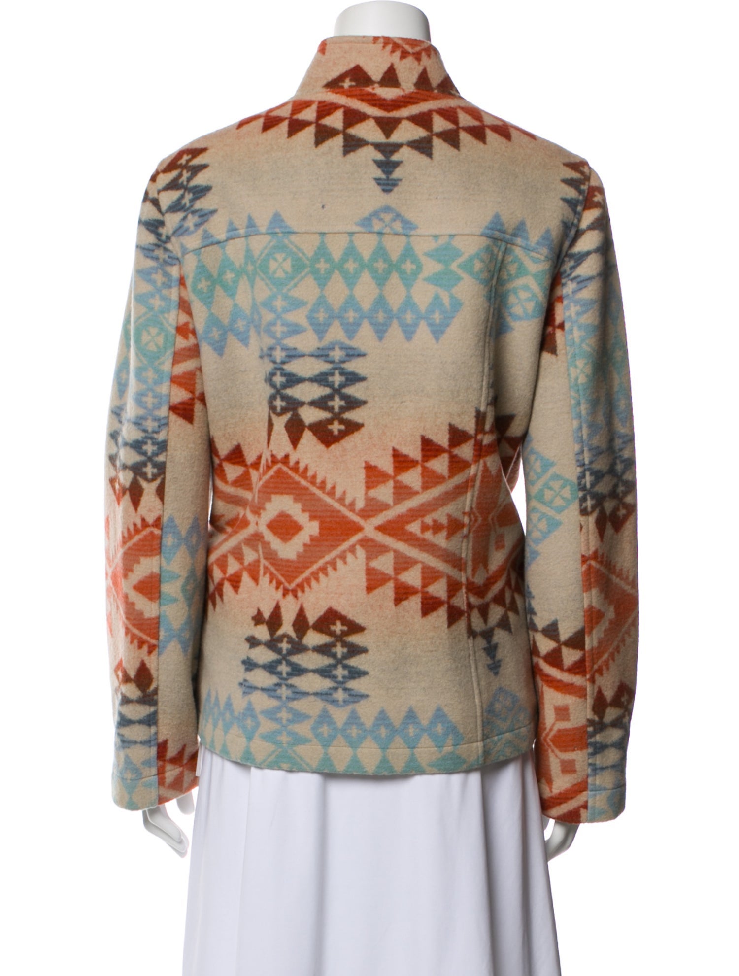 Virgin Wool Printed Jacket