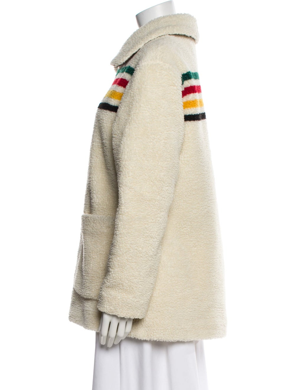 Pendleton Colorblock Pattern Faux Fur Jacket - image 2