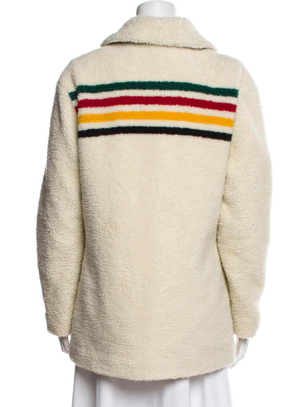 Pendleton Colorblock Pattern Faux Fur Jacket - image 3