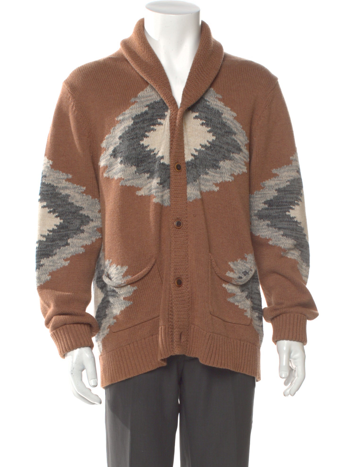 Pendleton Printed Collar Cardigan