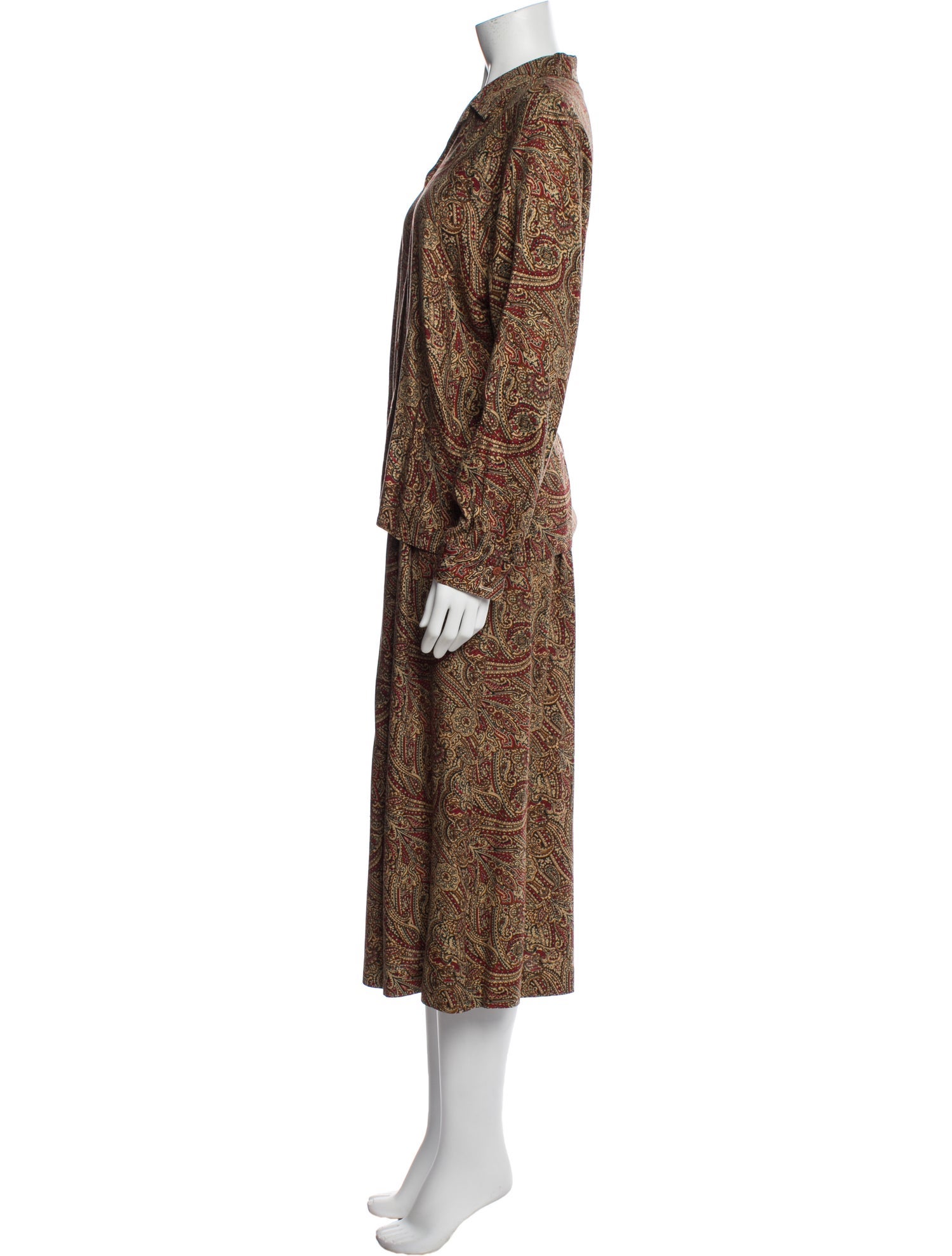 Pendleton Paisley Print Skirt Set