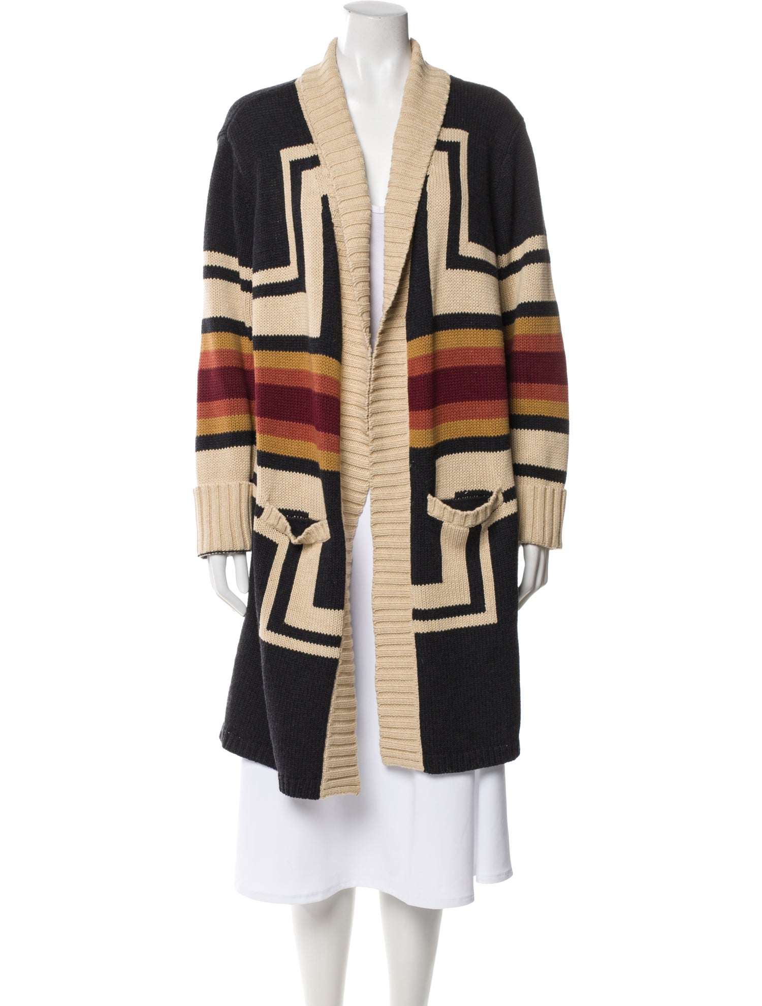 Pendleton Striped V-Neck Sweater