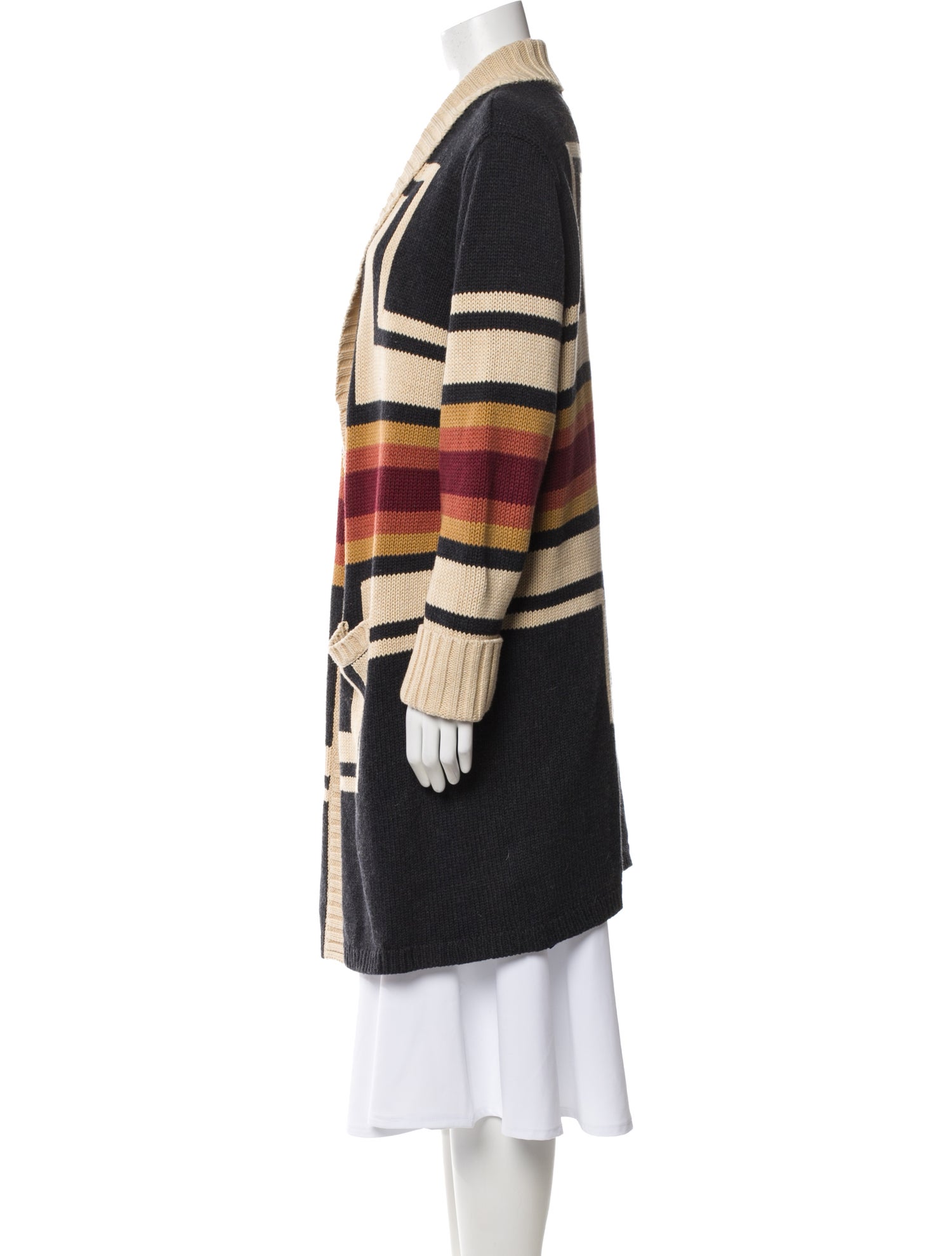 Pendleton Striped V-Neck Sweater