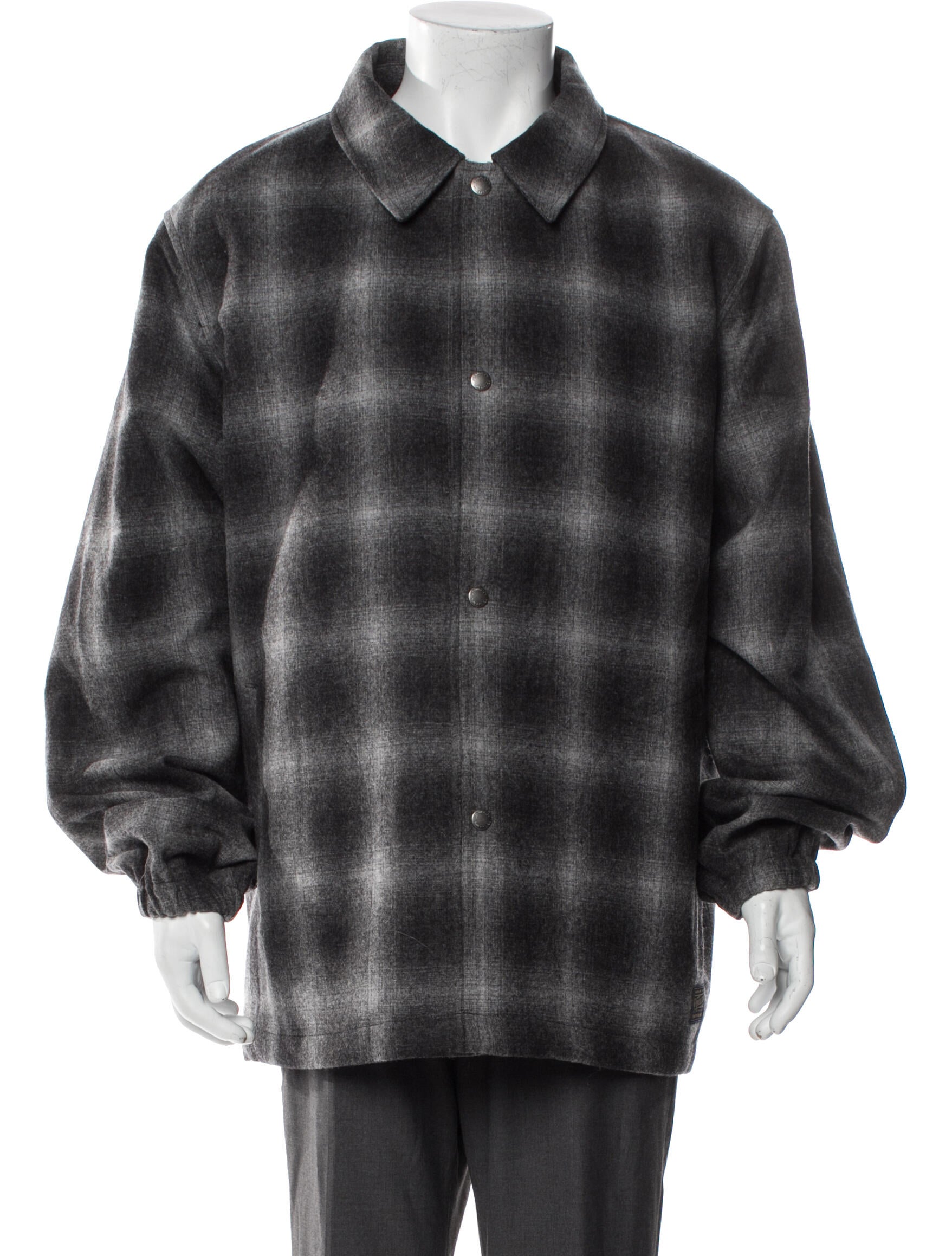 Pendleton Virgin Wool Plaid Print Peacoat