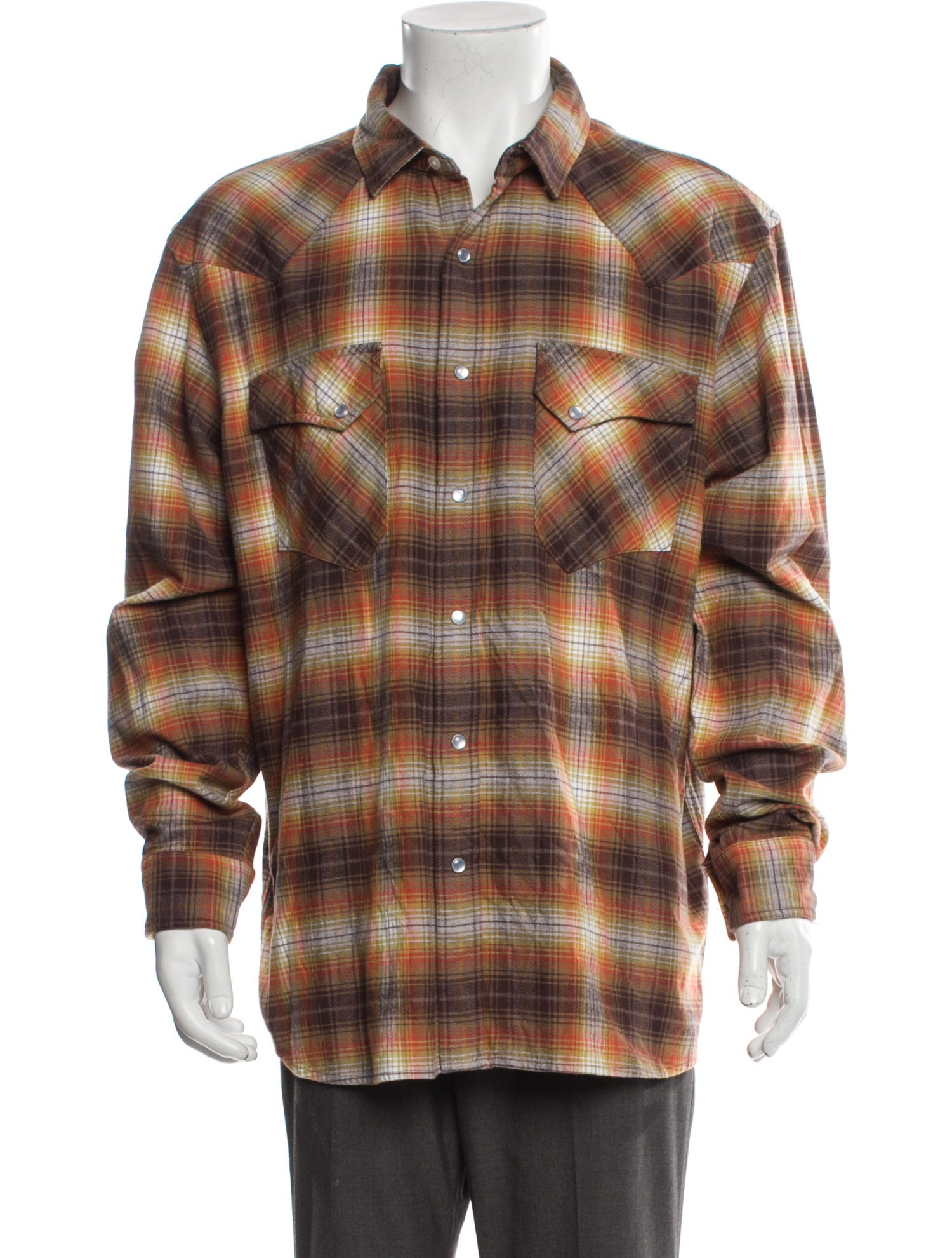 Pendleton Plaid Print Long Sleeve Shirt