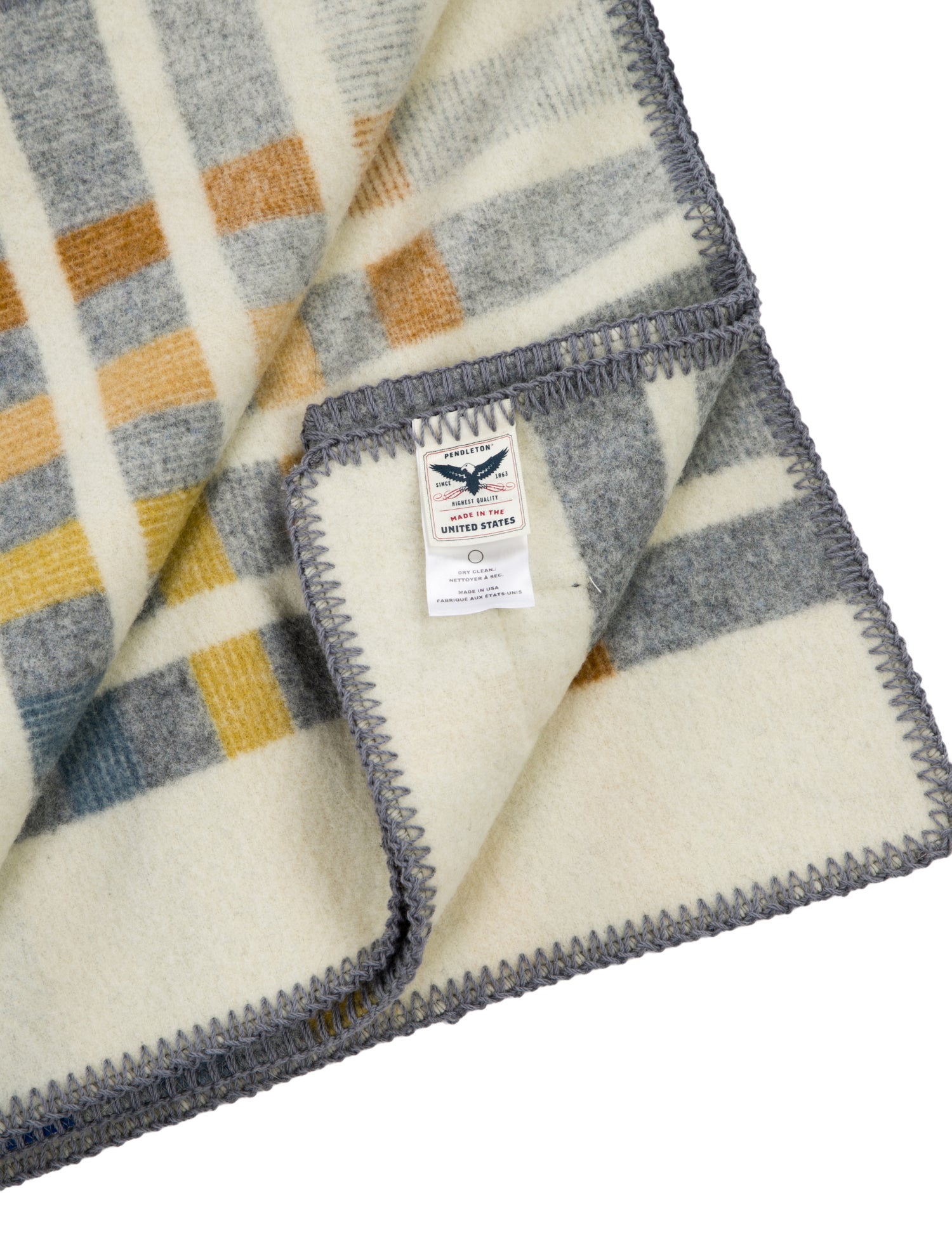 Pendleton Plaid Patterned Wool-Blend Throw Blanket