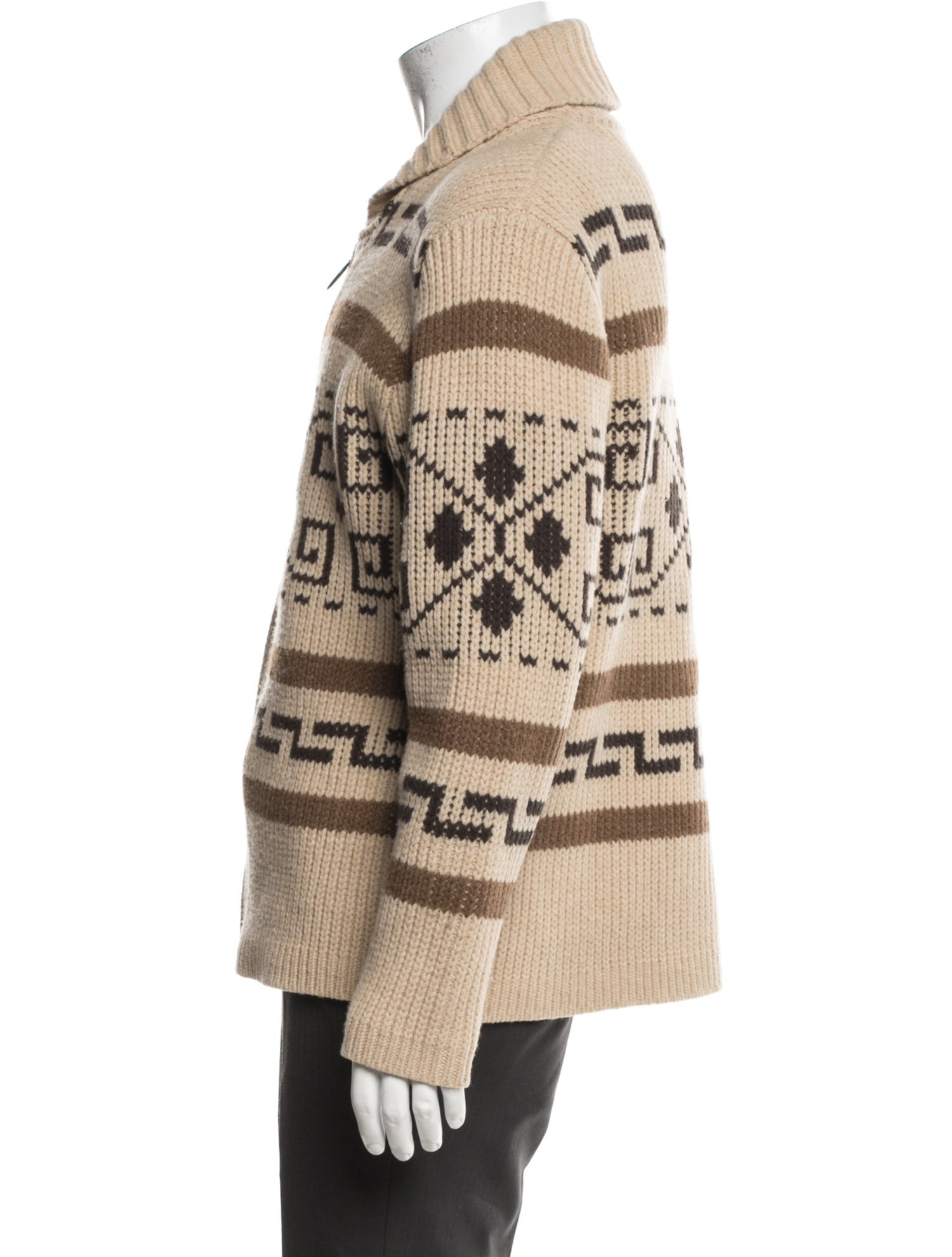 Pendleton Lambswool Patterned Cardigan