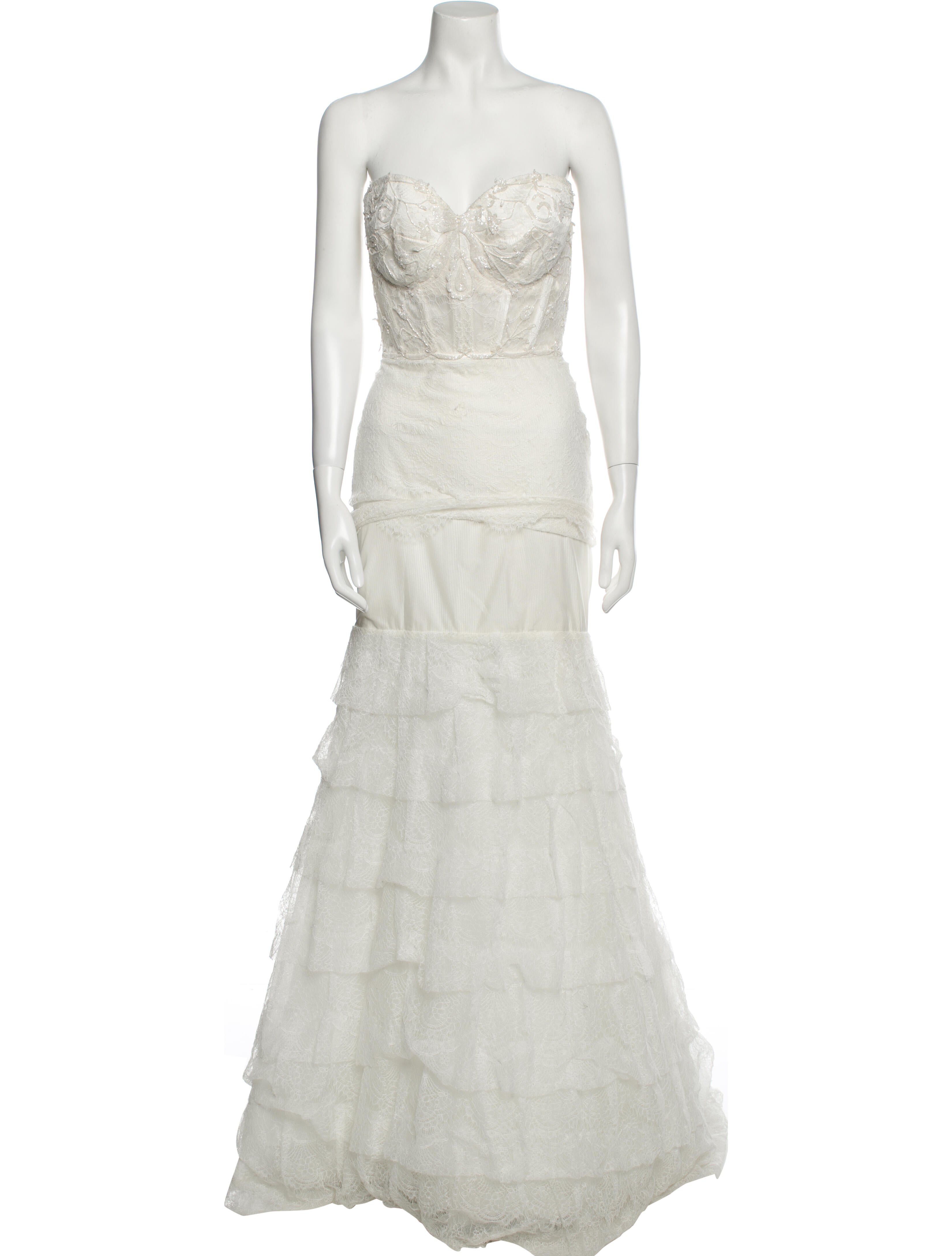 Pnina Tornai Lace Long Dress