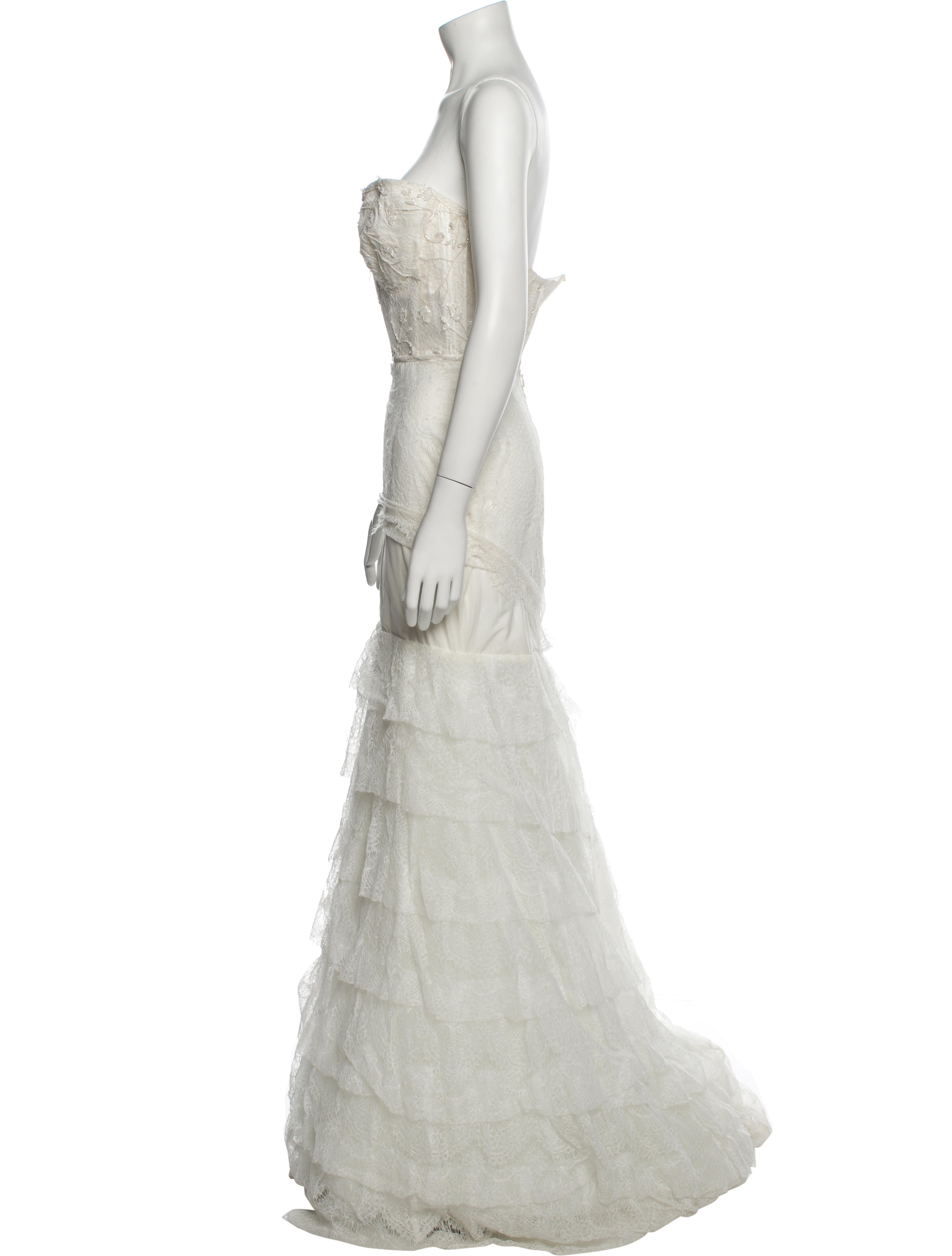 Pnina Tornai Lace Long Dress