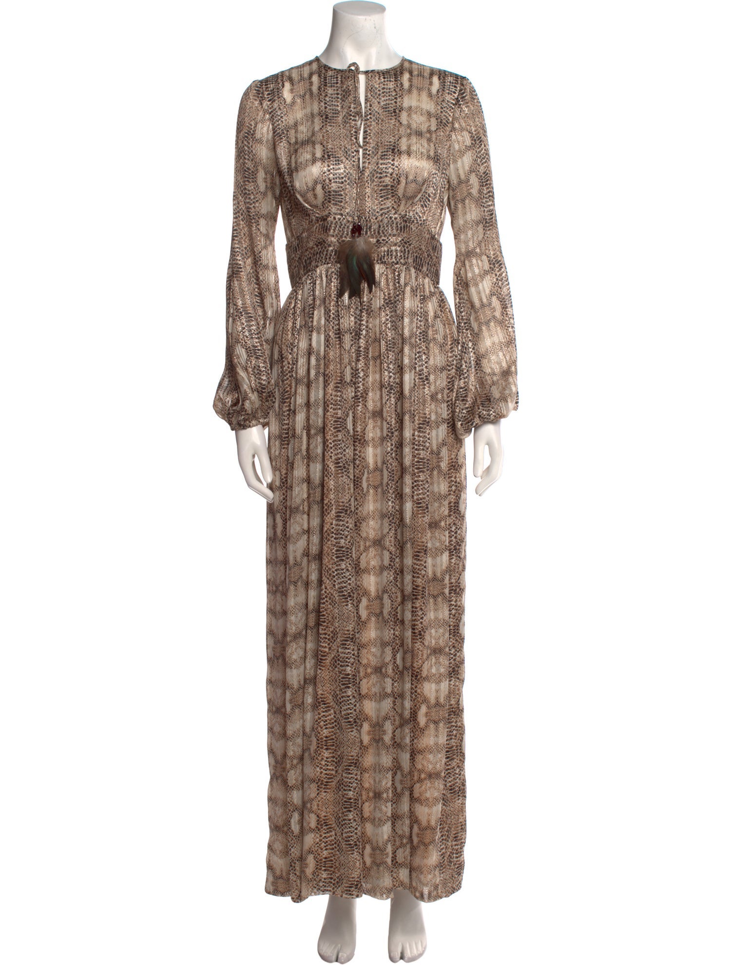 Pnina Tornai Animal Print Long Dress