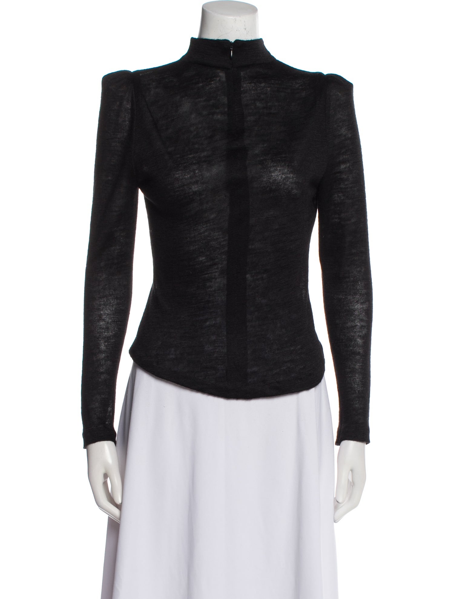 Pnina Tornai Mock Neck Long Sleeve Top