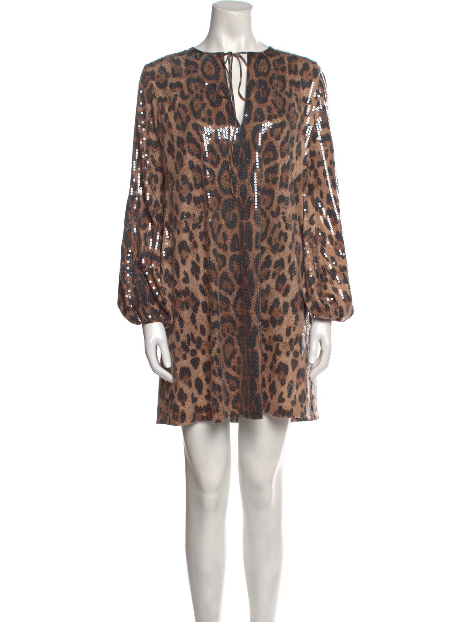 Pnina Tornai Animal Print Mini Dress