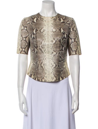 Pnina Tornai Python Animal Print T-Shirt