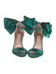 Pnina Tornai Satin Bow Accents Sandals