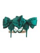 Pnina Tornai Satin Bow Accents Sandals