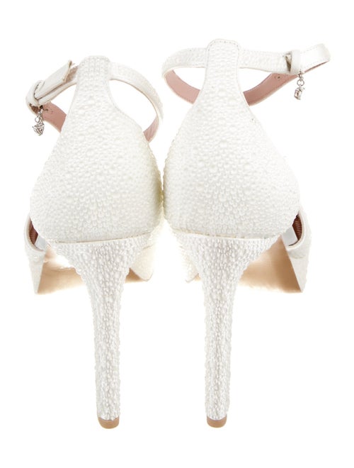 Pnina Tornai Satin Crystal Embellishments Sandals