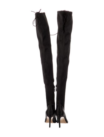 Pnina Tornai Suede Crystal Embellishments Boots