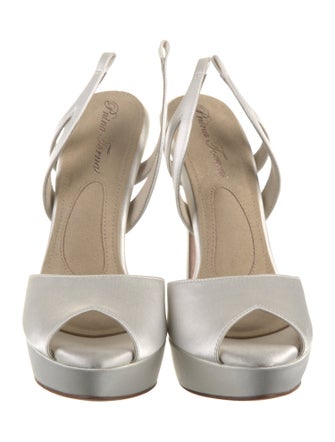 Pnina Tornai Satin Slingback Pumps
