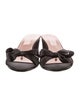 Pnina Tornai Satin Bow Accents Slides