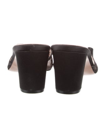 Pnina Tornai Satin Bow Accents Slides