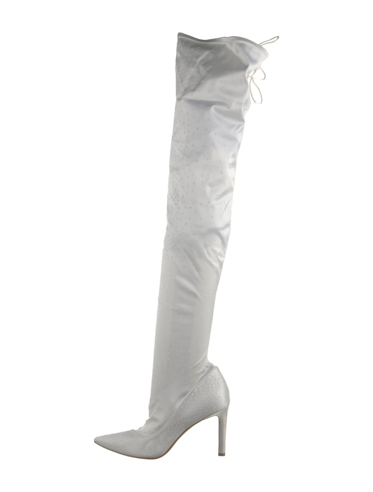 Pnina Tornai Satin Crystal Embellishments Boots