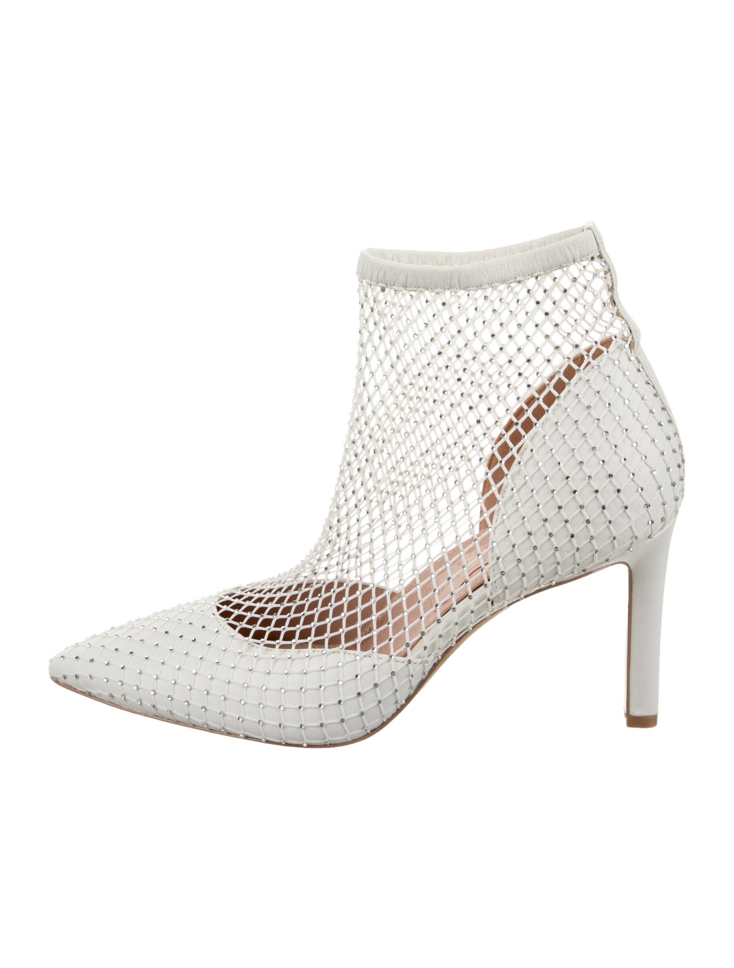 Pnina Tornai Leather Crystal Embellishments Pumps