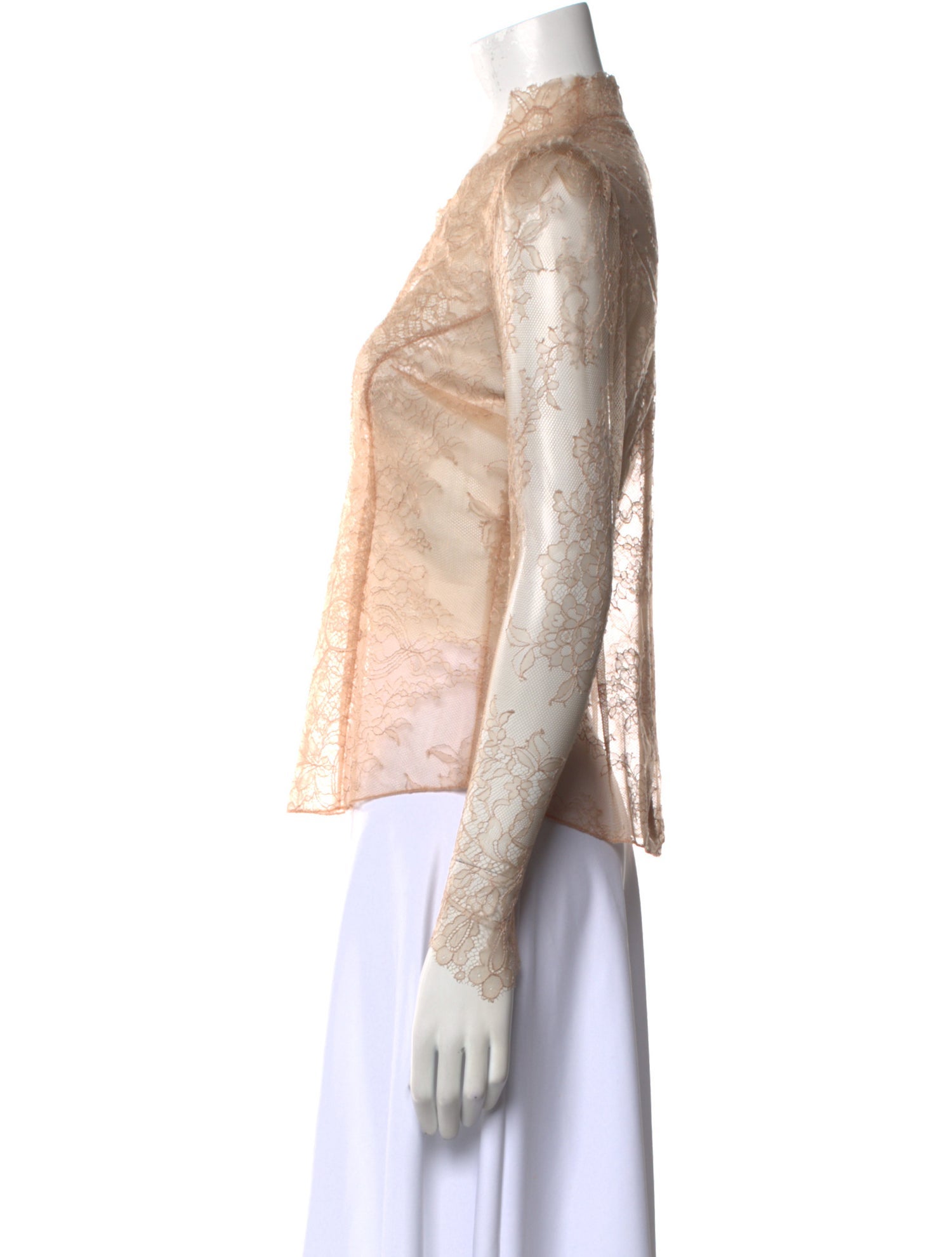 Pnina Tornai Lace Lace Pattern Blouse